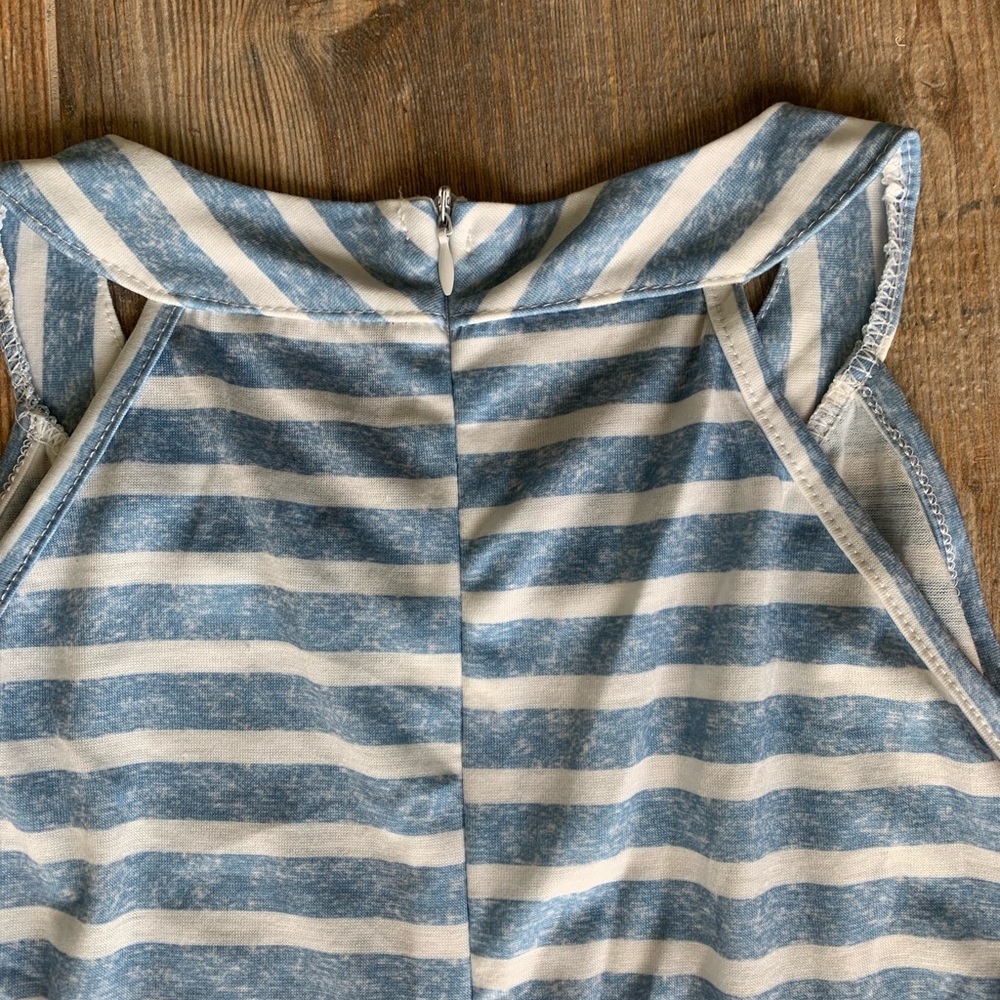 🦋 Lovely Striped Summer Romper shorts 🦋 - Picture 4 of 5